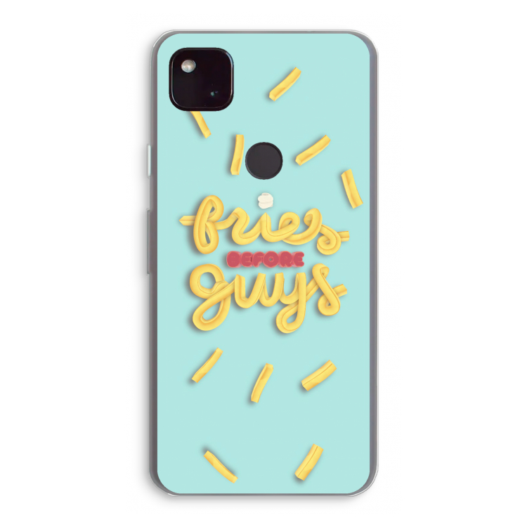 Always fries: Google Pixel 4a 5G Transparant Hoesje