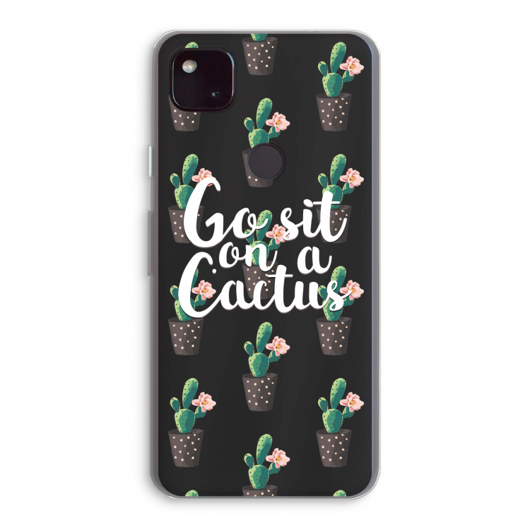 Cactus quote: Google Pixel 4a 5G Transparant Hoesje