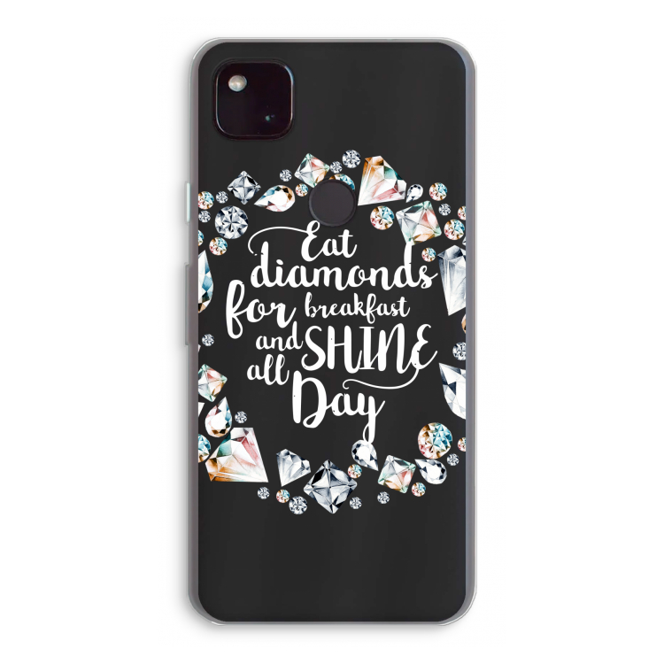 Diamonds: Google Pixel 4a 5G Transparant Hoesje