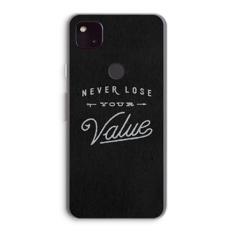Never lose your value: Google Pixel 4a 5G Transparant Hoesje