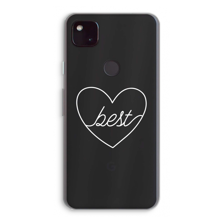 Best heart pastel: Google Pixel 4a 5G Transparant Hoesje