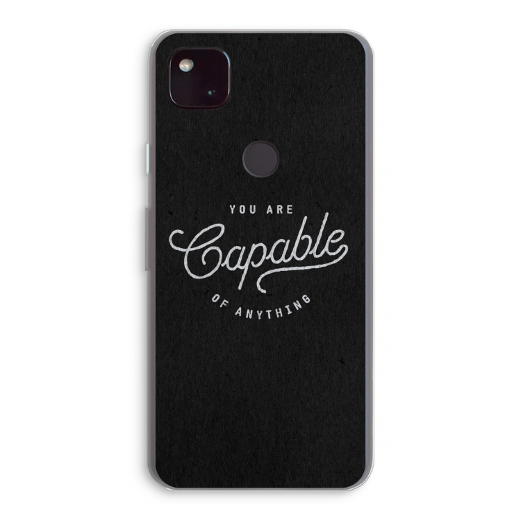 Capable: Google Pixel 4a 5G Transparant Hoesje