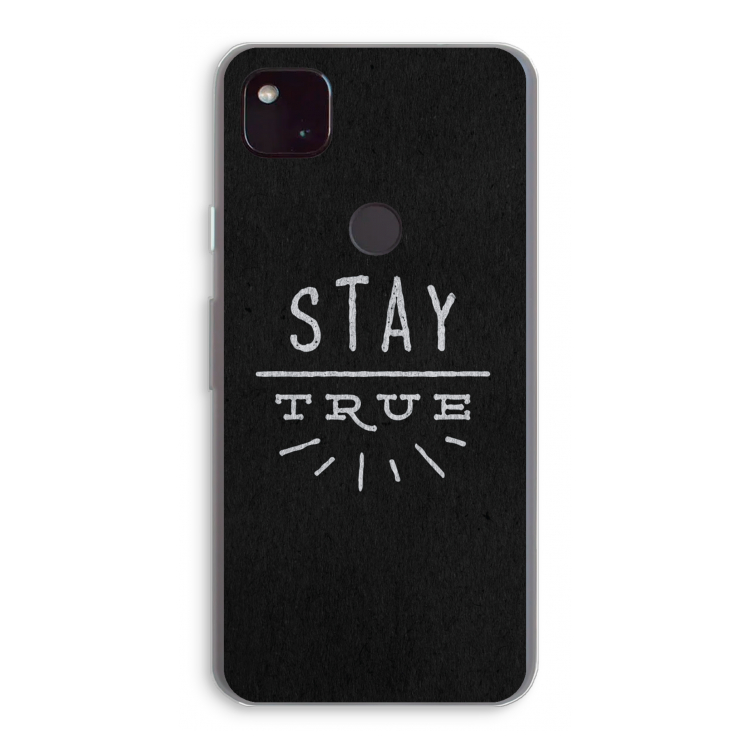 Stay true: Google Pixel 4a 5G Transparant Hoesje