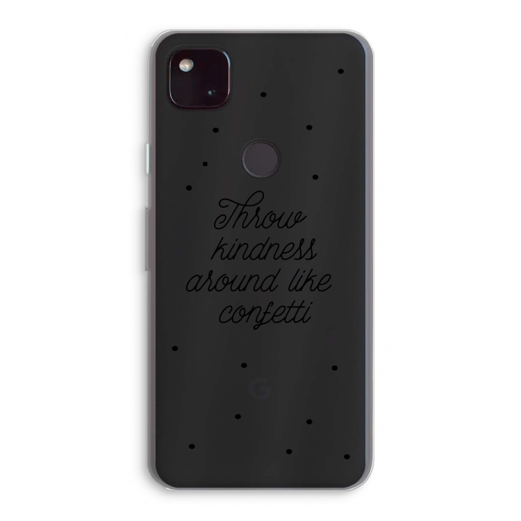 Confetti: Google Pixel 4a 5G Transparant Hoesje