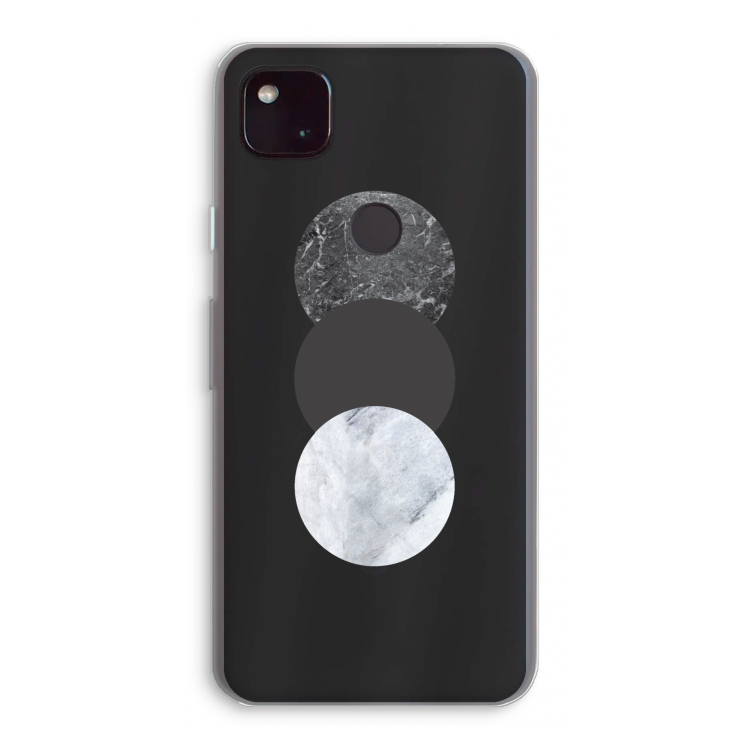 Marmeren cirkels: Google Pixel 4a 5G Transparant Hoesje
