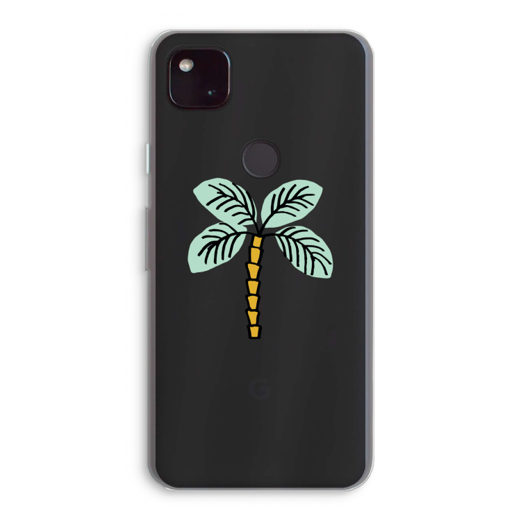 Palmboom: Google Pixel 4a 5G Transparant Hoesje