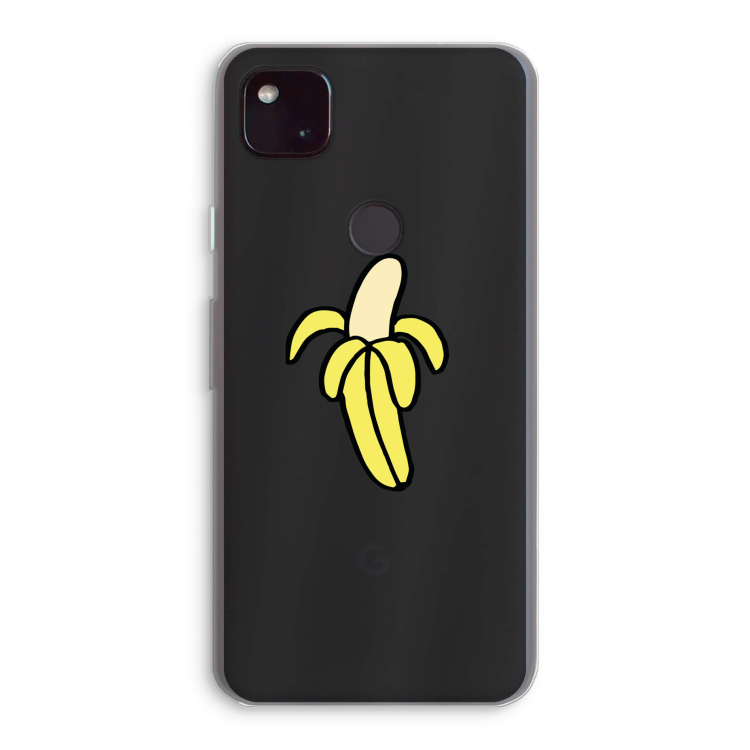 Banana: Google Pixel 4a 5G Transparant Hoesje