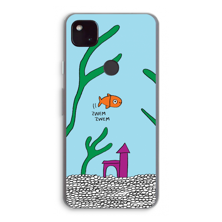 Aquarium: Google Pixel 4a 5G Transparant Hoesje