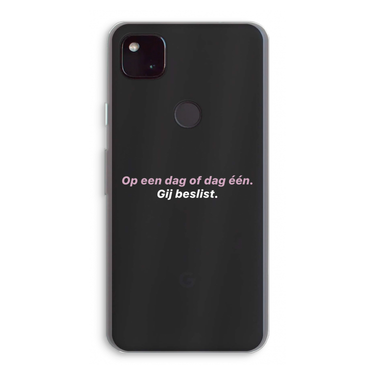 gij beslist: Google Pixel 4a 5G Transparant Hoesje