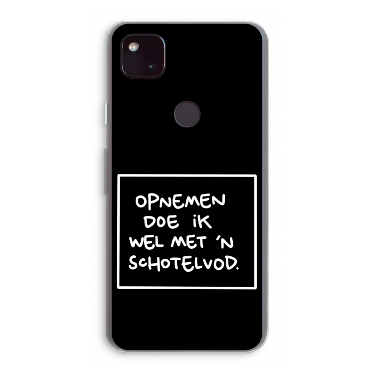 Schotelvod: Google Pixel 4a 5G Transparant Hoesje