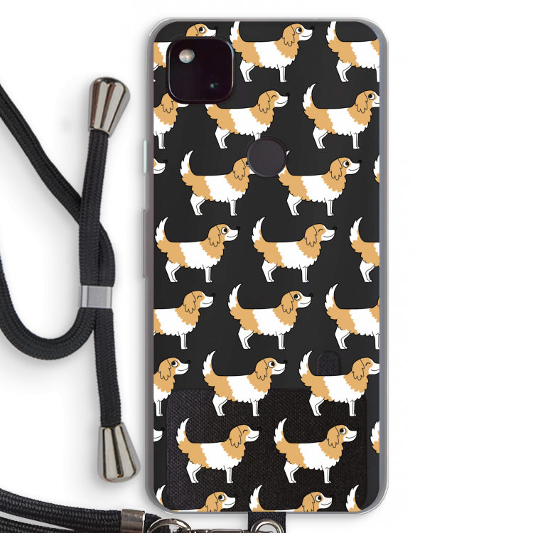 Doggy: Pixel 4a 5G Transparant Hoesje met koord