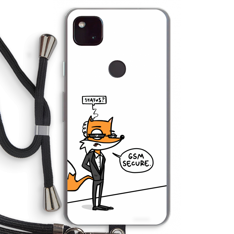 GSM secure: Pixel 4a 5G Transparant Hoesje met koord