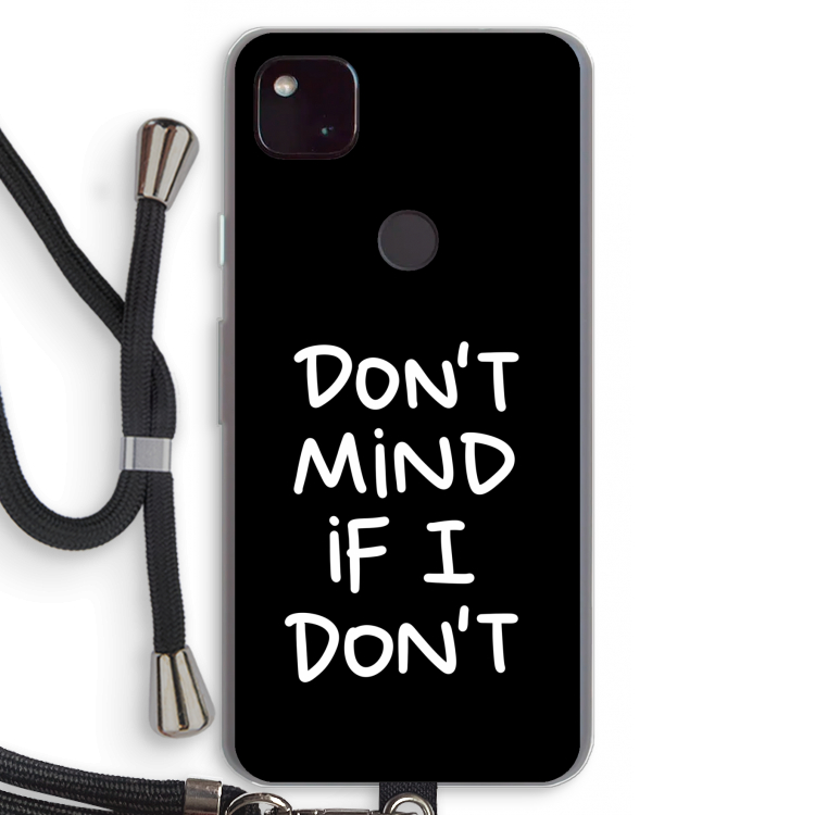 Don't Mind: Pixel 4a 5G Transparant Hoesje met koord