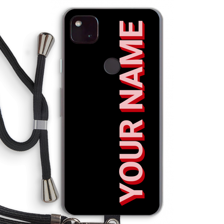 Namecase: Pixel 4a 5G Transparant Hoesje met koord