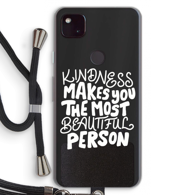The prettiest: Pixel 4a 5G Transparant Hoesje met koord