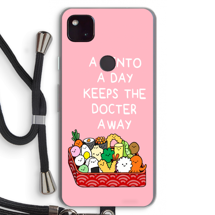 Bento a day: Pixel 4a 5G Transparant Hoesje met koord