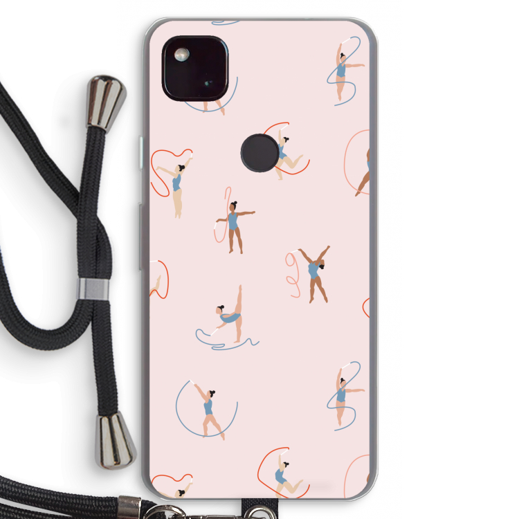 Dancing #3: Pixel 4a 5G Transparant Hoesje met koord