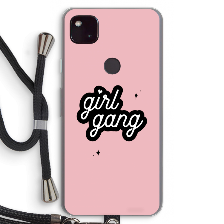 Girl Gang: Pixel 4a 5G Transparant Hoesje met koord