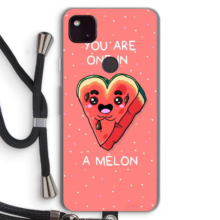 One In A Melon: Pixel 4a 5G Transparant Hoesje met koord
