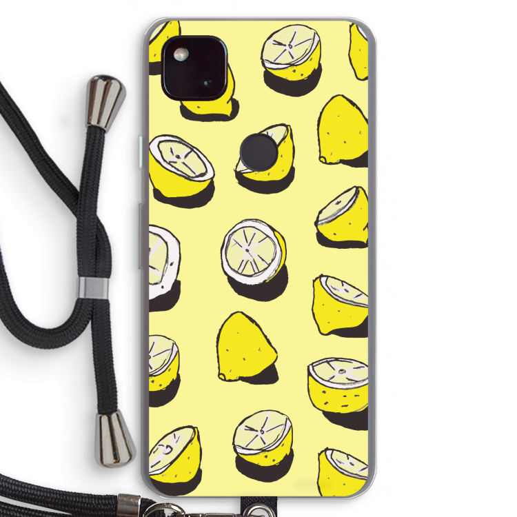 When Life Gives You Lemons...: Pixel 4a 5G Transparant Hoesje met koord