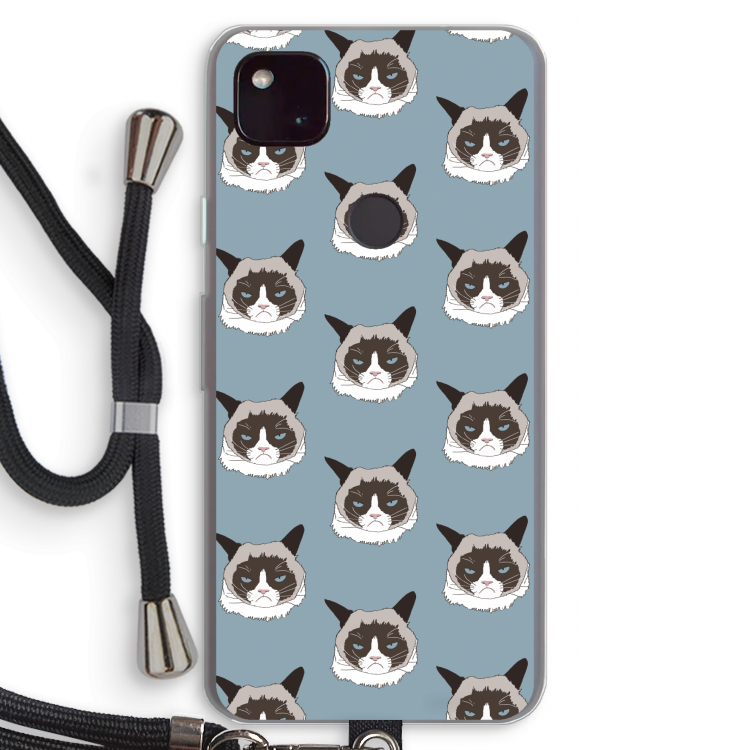 It's a Purrr Case: Pixel 4a 5G Transparant Hoesje met koord