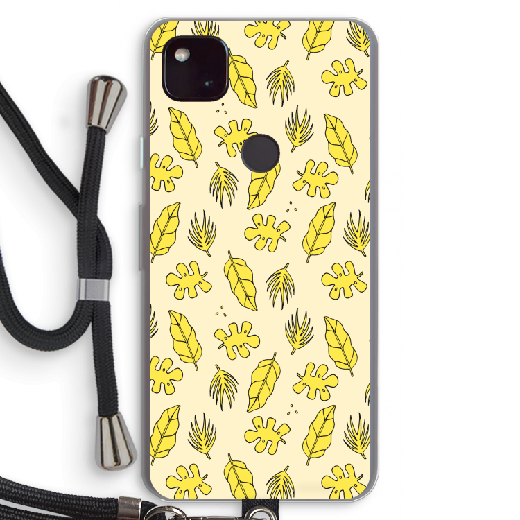 Herfst: Pixel 4a 5G Transparant Hoesje met koord