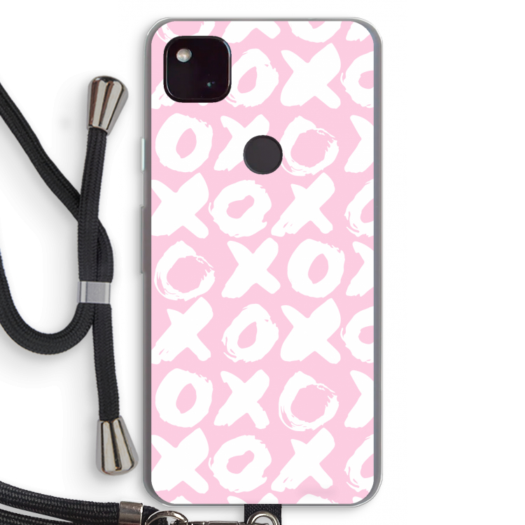 XOXO: Pixel 4a 5G Transparant Hoesje met koord