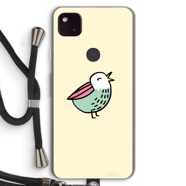Birdy: Pixel 4a 5G Transparant Hoesje met koord