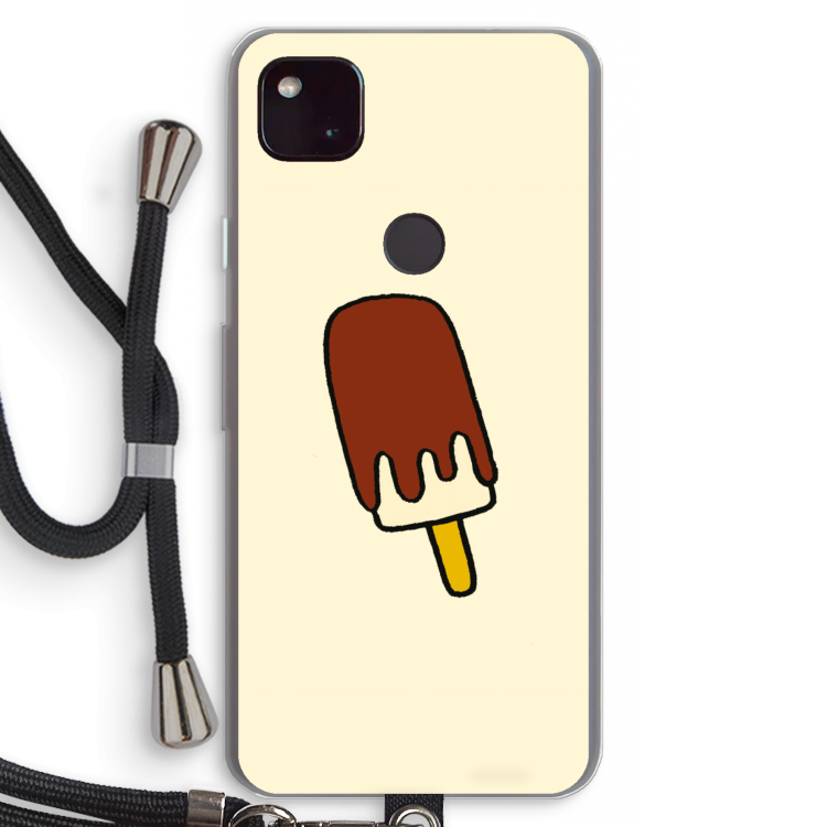 Frisco: Pixel 4a 5G Transparant Hoesje met koord