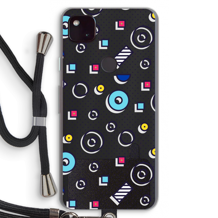 8-bit N°9: Pixel 4a 5G Transparant Hoesje met koord