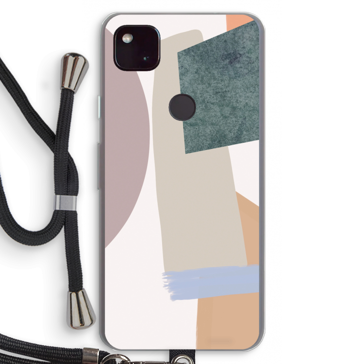 Lindo: Pixel 4a 5G Transparant Hoesje met koord