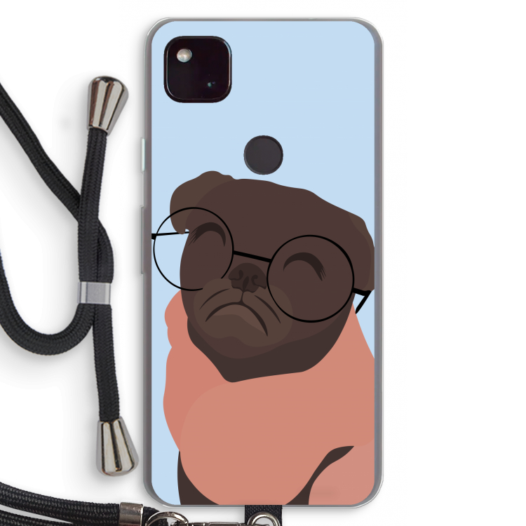 Ludo: Pixel 4a 5G Transparant Hoesje met koord