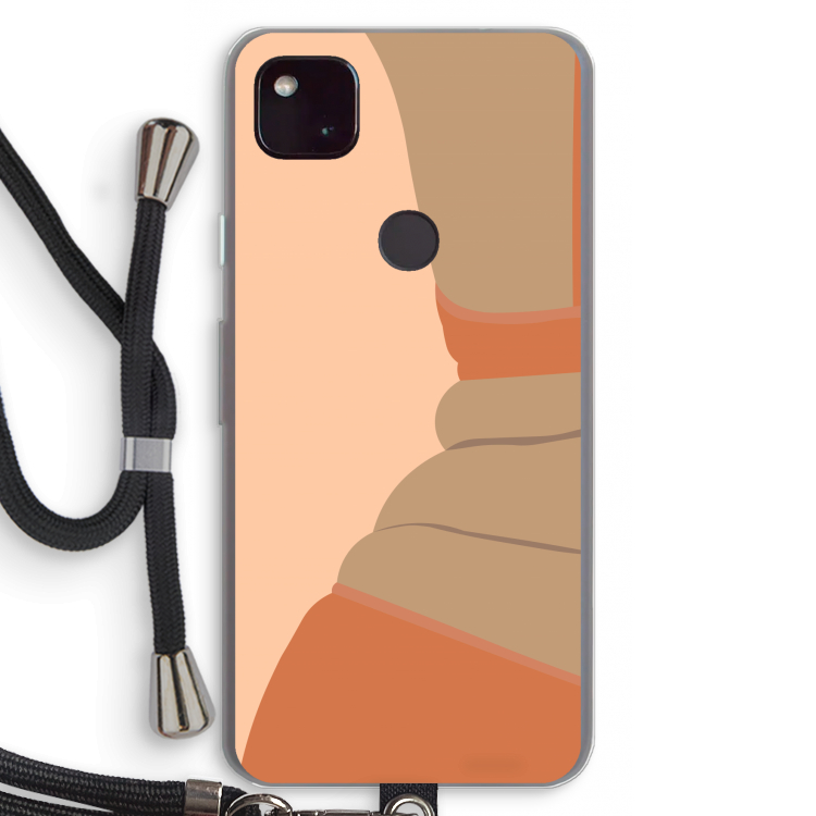 Bikini: Pixel 4a 5G Transparant Hoesje met koord