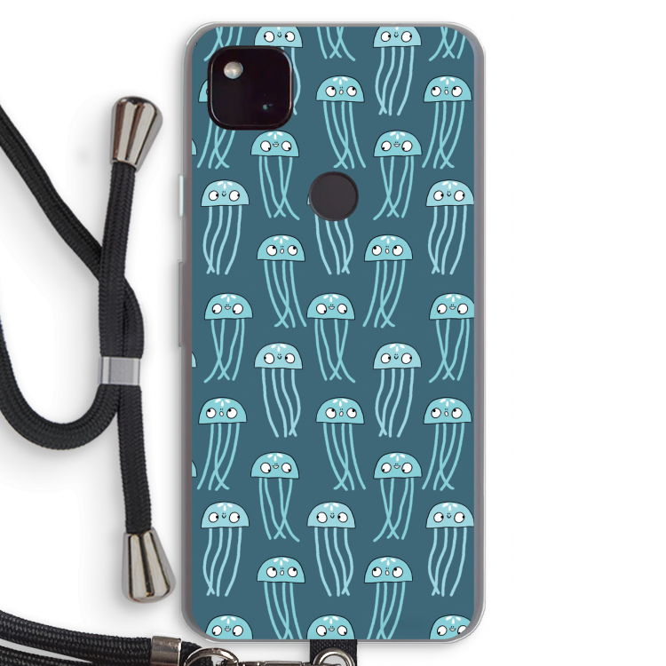 Kwallie: Pixel 4a 5G Transparant Hoesje met koord