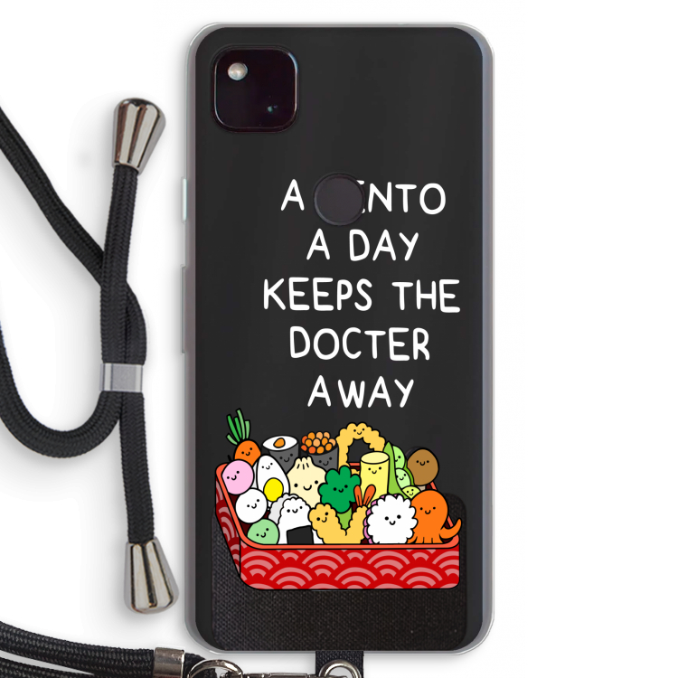 Bento a day: Pixel 4a 5G Transparant Hoesje met koord