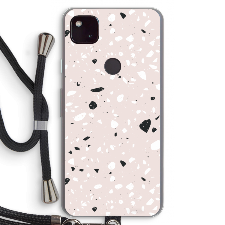 Terrazzo N°20: Pixel 4a 5G Transparant Hoesje met koord
