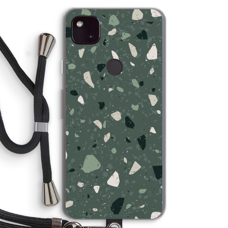 Terrazzo N°19: Pixel 4a 5G Transparant Hoesje met koord