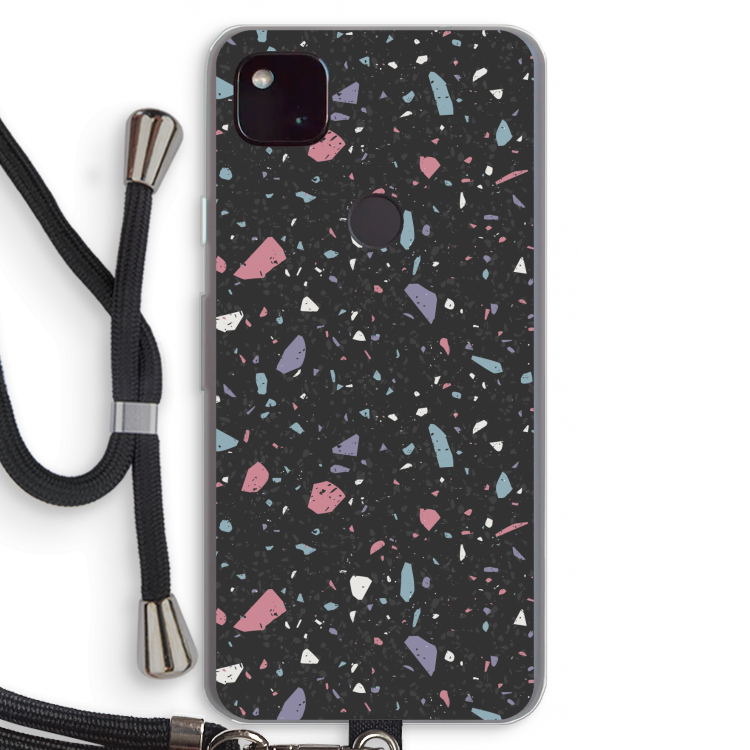 Terrazzo N°16: Pixel 4a 5G Transparant Hoesje met koord