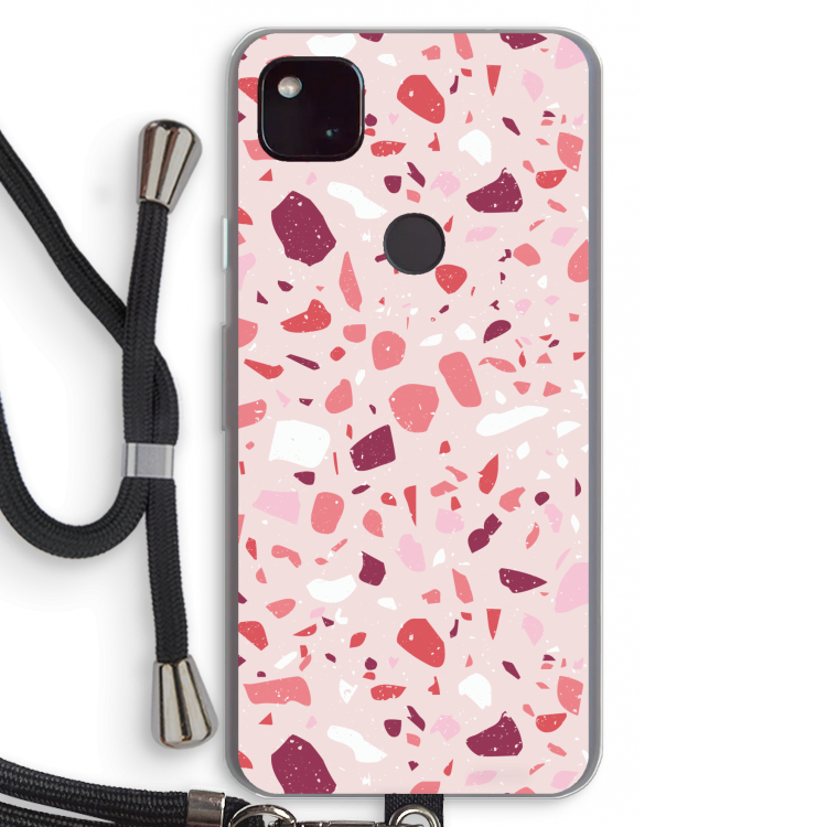 Terrazzo N°15: Pixel 4a 5G Transparant Hoesje met koord