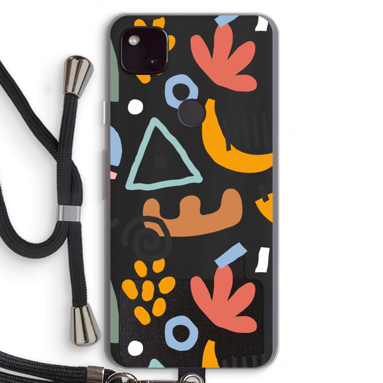 Abstract: Pixel 4a 5G Transparant Hoesje met koord