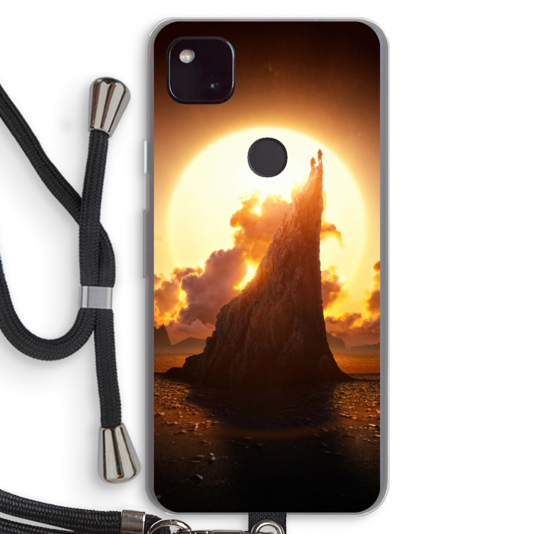 Children of the Sun: Pixel 4a 5G Transparant Hoesje met koord