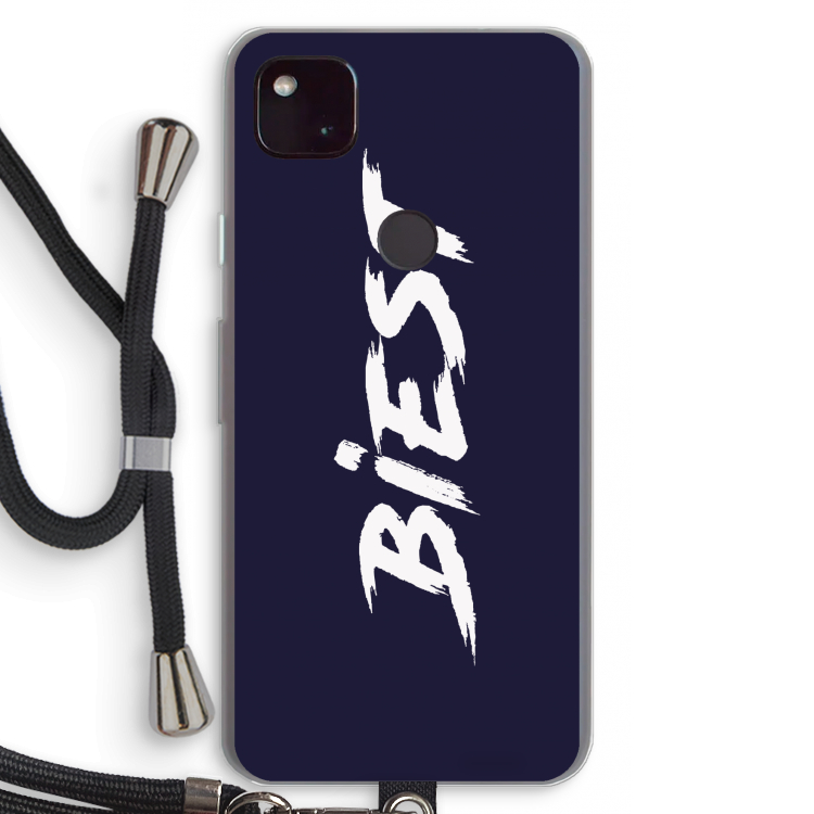 Biest: Pixel 4a 5G Transparant Hoesje met koord