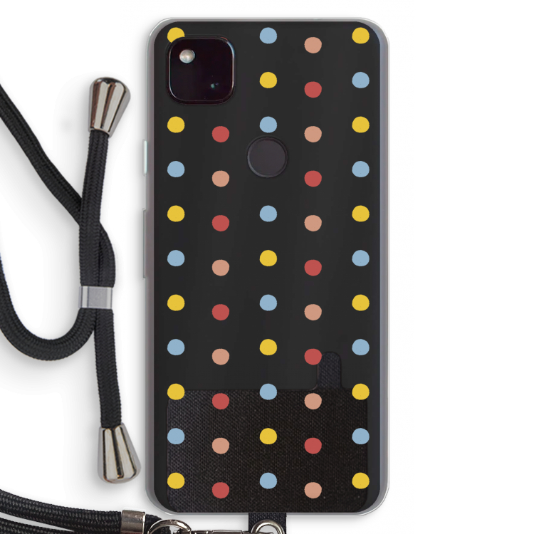Bollen: Pixel 4a 5G Transparant Hoesje met koord