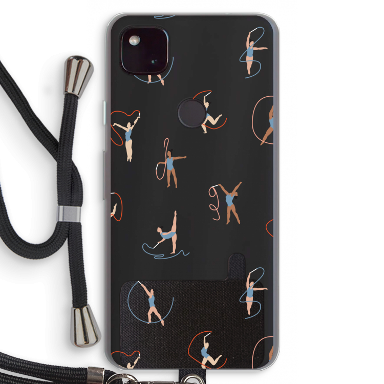 Dancing #3: Pixel 4a 5G Transparant Hoesje met koord