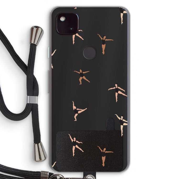 Dancing #1: Pixel 4a 5G Transparant Hoesje met koord
