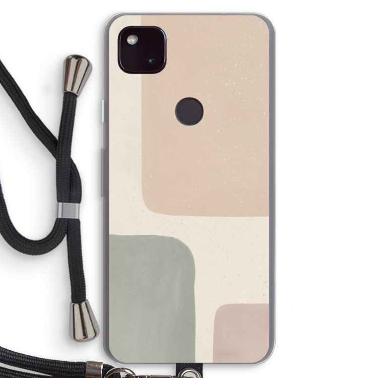 Geo #7: Pixel 4a 5G Transparant Hoesje met koord