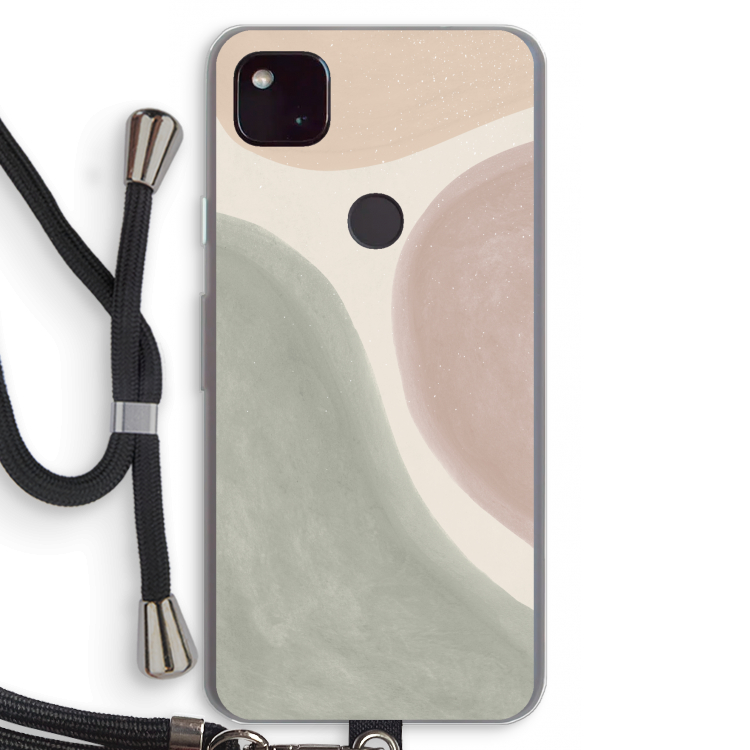 Geo #6: Pixel 4a 5G Transparant Hoesje met koord