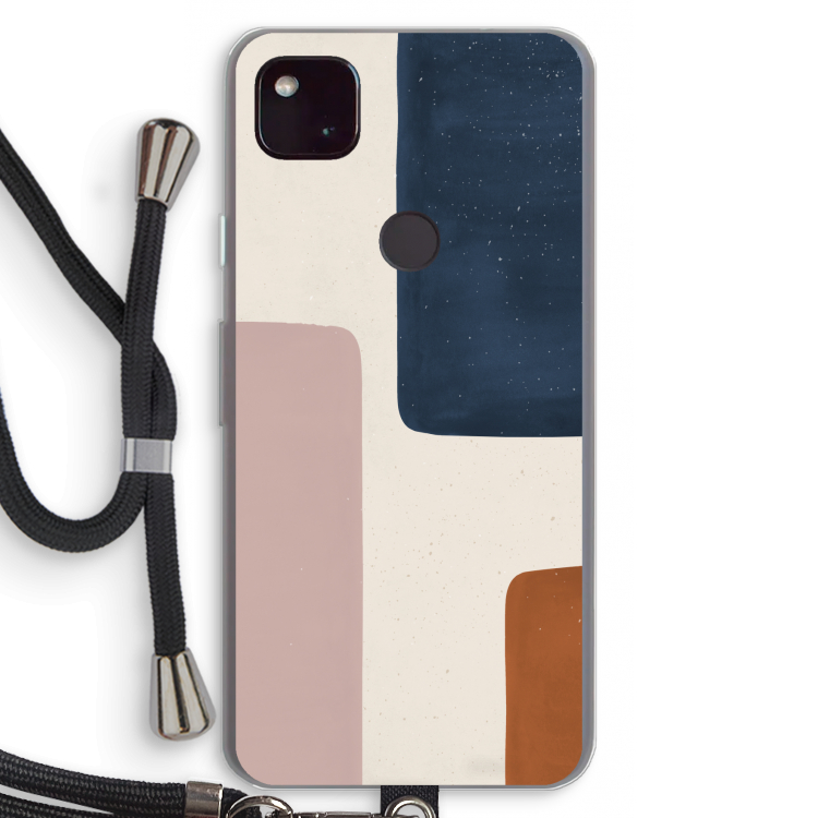 Geo #5: Pixel 4a 5G Transparant Hoesje met koord