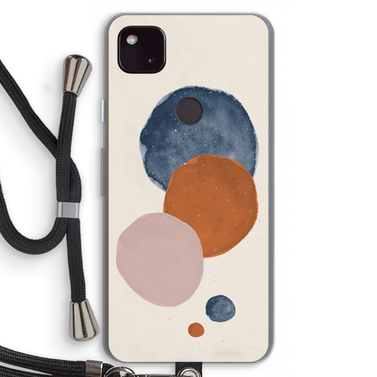 Geo #4: Pixel 4a 5G Transparant Hoesje met koord
