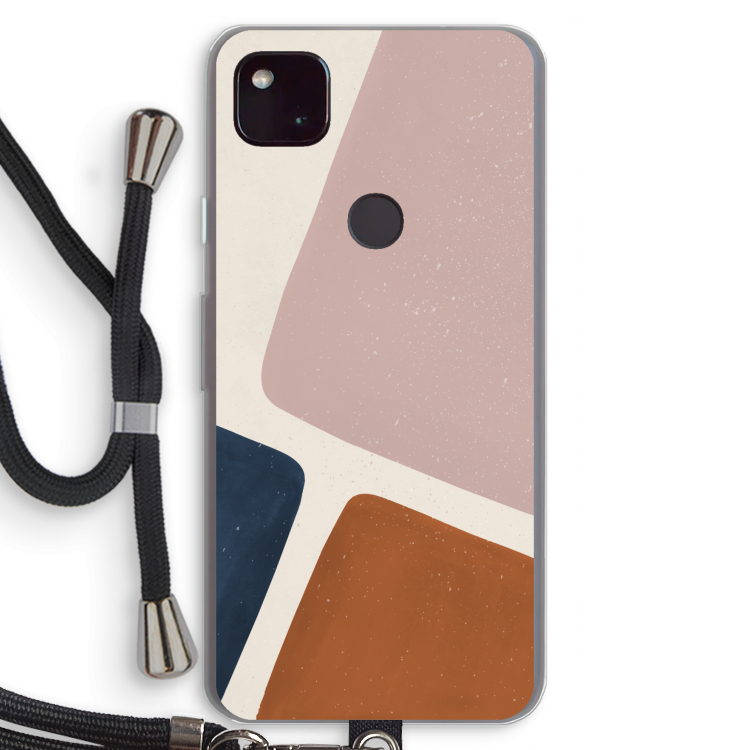 Geo #2: Pixel 4a 5G Transparant Hoesje met koord